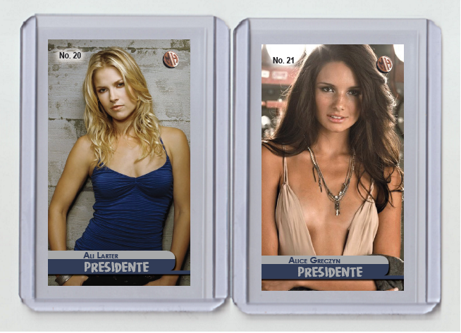 Ali Larter rare MH Presidente #'d 2/3 Tobacco card no. 20
