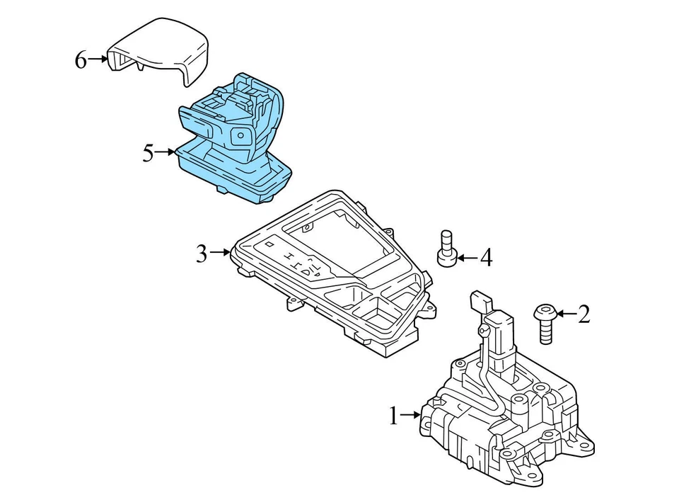 AUDI A4 QUATTRO 2020-2024 - Pomo de cambio automático con maletero 8W1713140F Foto 4 de 4