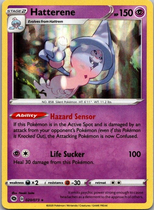 Hatterene Holo Rare Champion's Path 20/73 NM