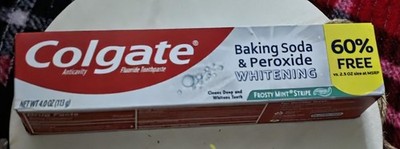 Crest 3D White Stain Eraser Mint Splash & Colgate Baking Soda Toothpaste 4 Lot