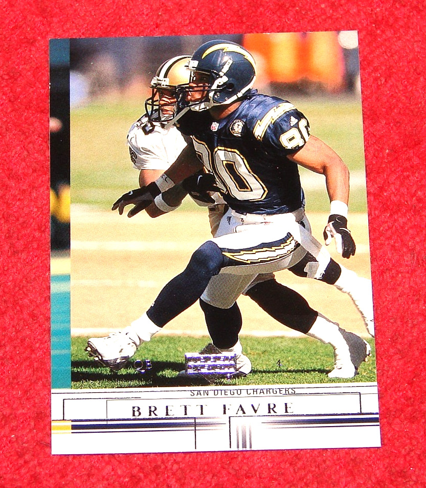 BRETT FAVRE CURTIS CONWAY 2001 UPPER DECK MISPRINT MISCUT ERROR CARD (F1)