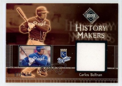 2002 Diamond Connection History Makers Jerseys /150 Carlos Beltran #331 HOF 3g6