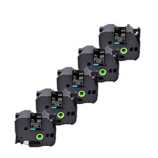 5PK Mobile Solutions Stencil Tape Label STE-161 STE161 for Brother P-Touch 1.5"