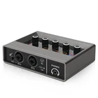 USB Audio Interface Compact Mixer with Instrument Input Slim