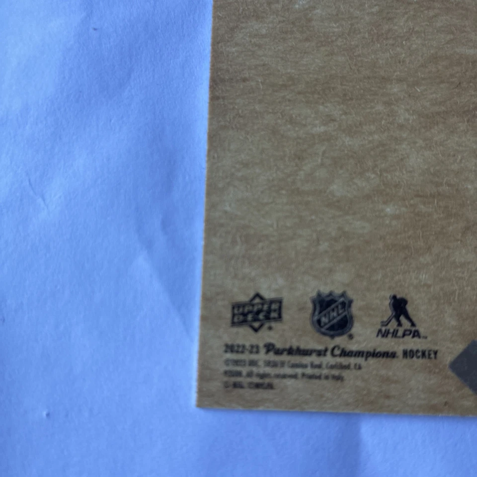 2022-23 Parkhurst Champions 51 Retros Blue #R75 Jordan Harris Parkie  - Image 4 of 4