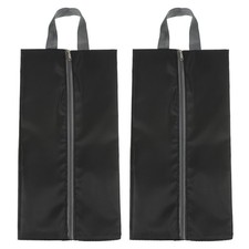 2pcs Waterproof Shoes Bags, 39.3 x 19cm Travel Shoe Organizer Bag, Black