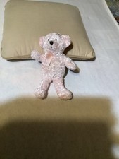 Baby Gear Pink Teddy Bear Plush Stuffed Toy Lovey Security Stitched Eyes