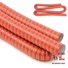 Pangda 2.5 X 10ft Air Duct Hose Cooling Air Ducting Silicone 2.5 Inch Red