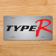 Type R Civic Inspired Novelty Art License Plate Sport Racing Car Tag