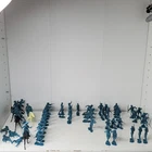 VTG Marx Toy Soldiers Civil War Infantry Army Builder Lot 51 Figures 16 Poses