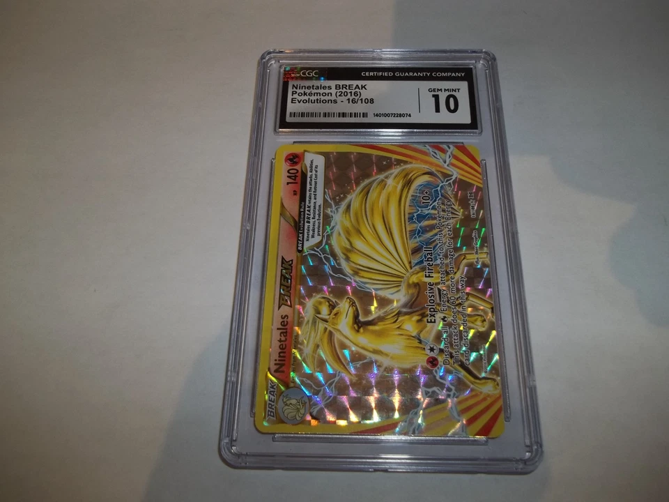 Ninetales Break 16/108  XY Evolutions Pokemon CGC 10 Gem Mint!! not PSA - Image 3 of 4