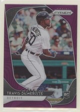 2020 Panini Prizm Tier II Purple Prizm Travis Demeritte #114 Rookie RC h3a