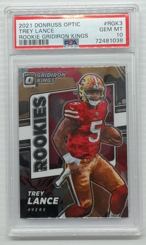 Trey Lance Panini Donruss Optic Rookie Gridiron Kings #RGK3 Base