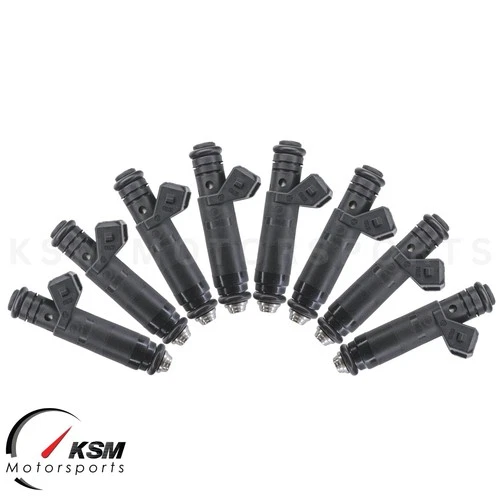 8 x 630cc fit Siemens Deka 60lb Fuel Injectors EV1 Chevy Ford LS1 LT1 LSX V8 e85