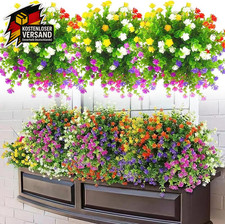Künstliche Blumen wetterfest UV-beständig Balkonpflanzen für Balkon Veranda Fens