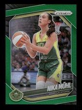 2025 Panini Prizm WNBA #127 Nika Muhl Green Prizms