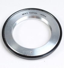 M42 SCREWMOUNT TO CANON FD LENS MOUNT ADAPTER MADE IN JAPAN HIGH QUALITY