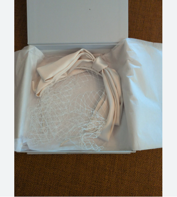 Kristin Ess The Veil Headband Ivory net veil Veil Headband – Ivory main image 4