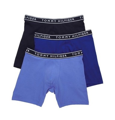 NWT Tommy Hilfiger. Sz XL. 3 Pack. 100% Classic Boxer Brief. Blue. MSPR $42.50