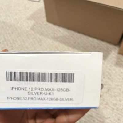 iPhone 12 Pro Max, 128GB, Silver.
