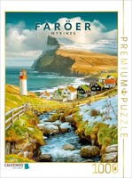 Calvendo Puzzle Mykines Lighthouse | 1000 Pieces, Finished Size 25.2 × 18.9 In (