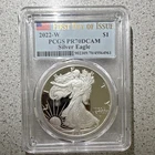 PCGS 2022-W PR70 DCAM Proof American Silver Eagle 1 oz .999 First Day