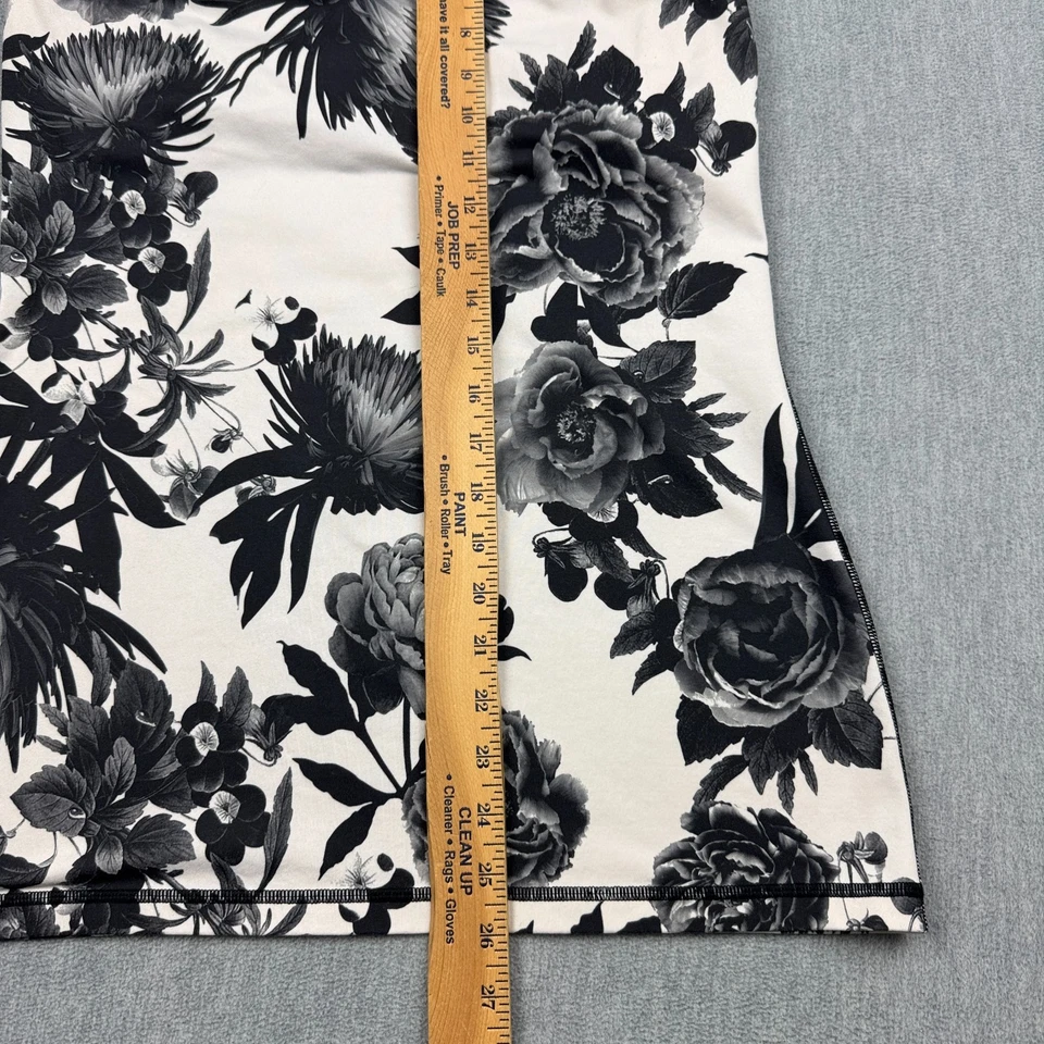 Camiseta sin mangas Lululemon para mujer 10 negra blanca enérgica floración Power Y atlética yoga gimnasio Foto 4 de 4