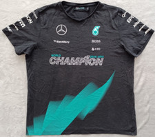 Mercedes Petronas 2015 Champion F1 Black Formula One 1 Racing T Shirt size XL