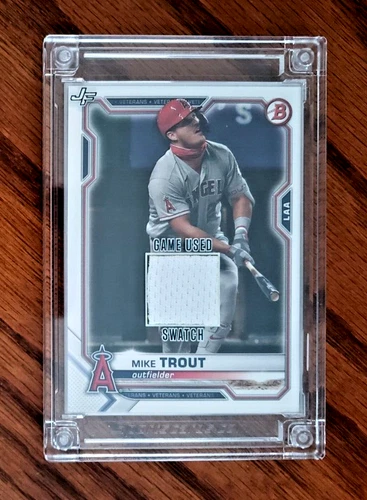 2022 Mike Trout Jersey Fusion All Sport 2021 Bowman Card! Swatch!
