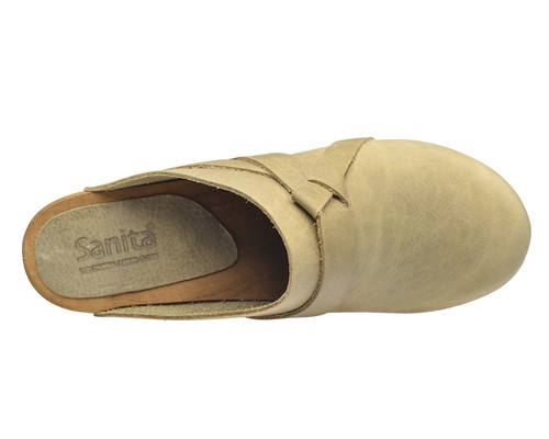 Sanita Wood Manuella Square Women Clogs | Slippers | garden shoes | Oiled Leathe - Picture 6 of 22