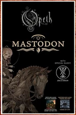 MASTODON | OPETH Hushed And Grim Tour 2021 Ltd Ed RARE Tour Poster! Prog Metal