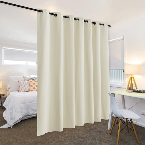 RYB HOME Blackout Curtains Room Divider Total Privacy Wall Divider Screens La... - Picture 3 of 6