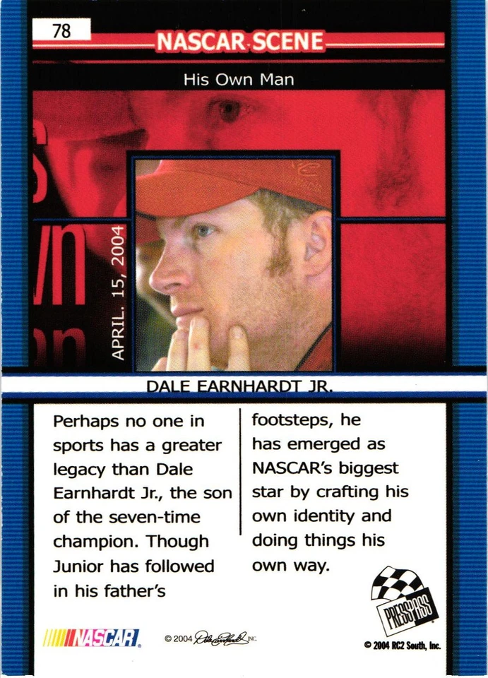 2005 Press Pass #78 Dale Earnhardt Jr. NS - Image 2 of 2