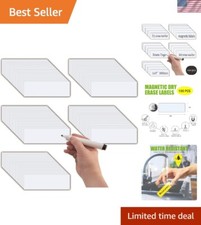 Dry Erase Magnetic Name Tags,Magnets for Classroom1x3",Pack of 100,Write On L...