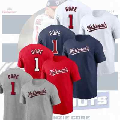 SALE 30% - Mackenzie Gore #1 Washington Baseball 2025 Player Name & Number Fans