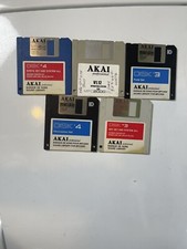 Akai Sound Library And Operating System Lot Of 5