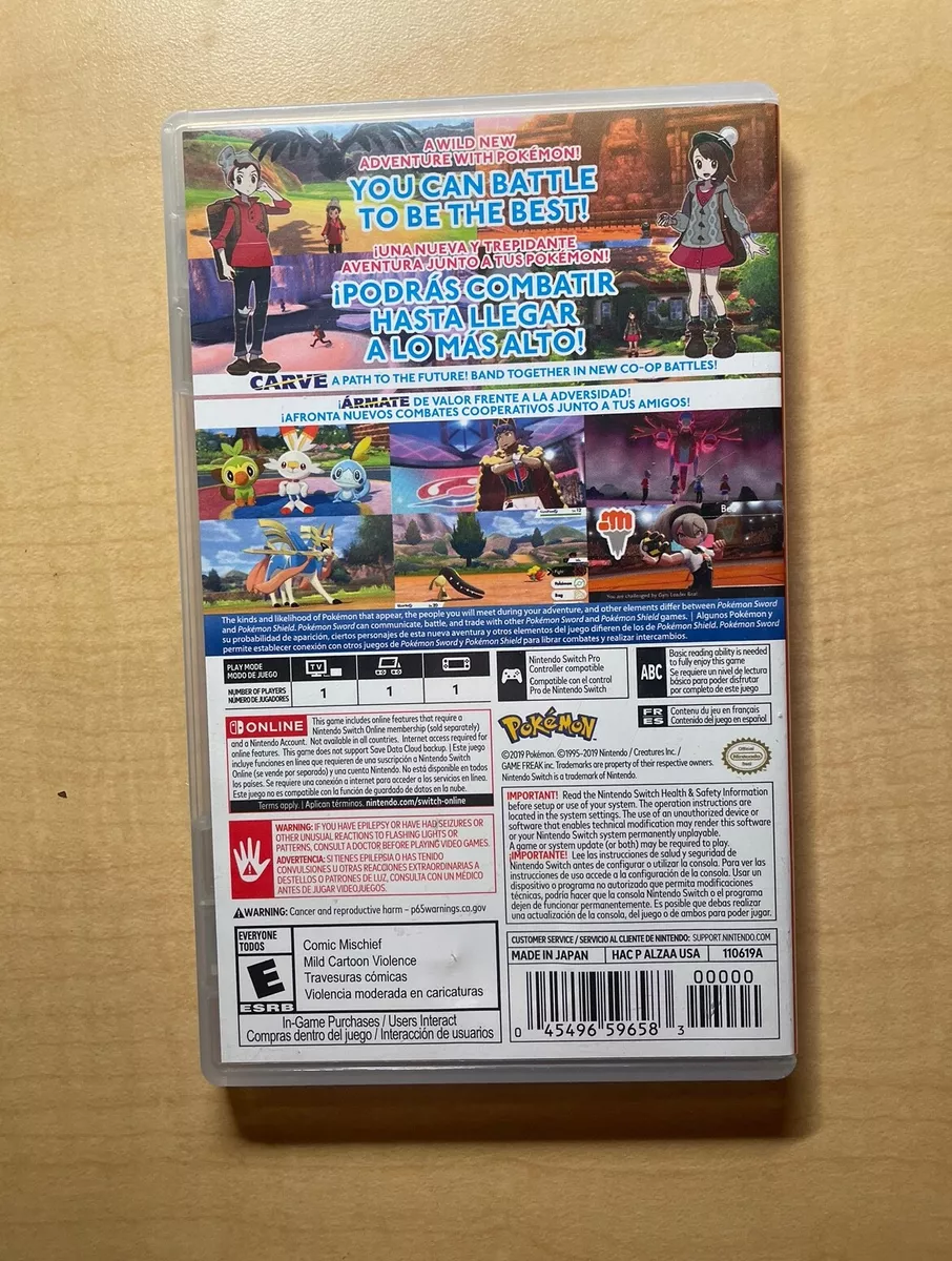 Sw Pokemon Sword - Nintendo Switch - Standard Edition