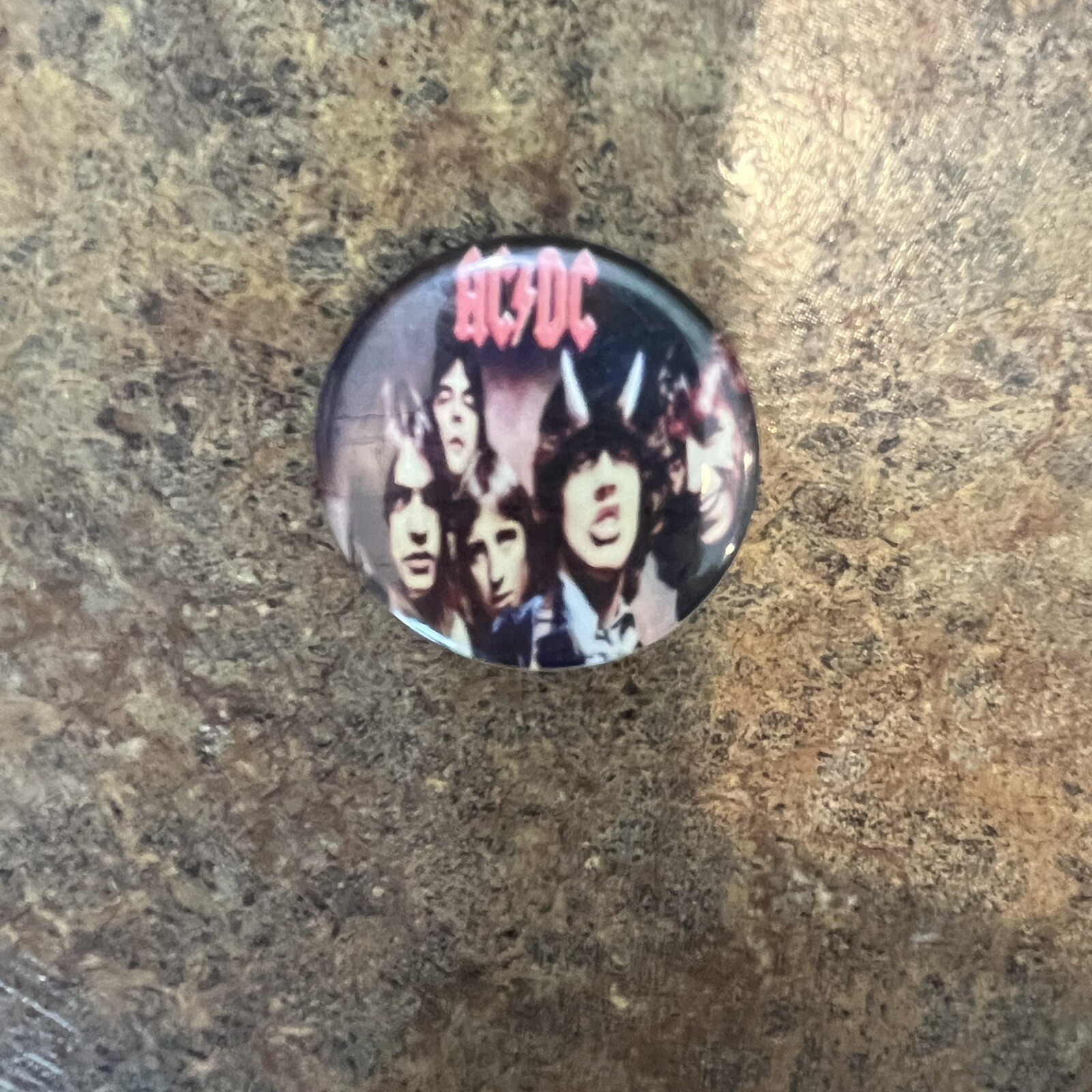 Vintage AC/DC Pin Button Badge 1980’s 1.25