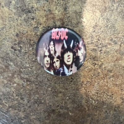 Vintage AC/DC Pin Button Badge 1980’s 1.25