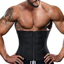 Men Slimming Fat Burner Body Shaper Waist Trainer Sauna Sweat Belt Weight Loss