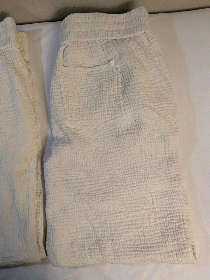 2 Pantalones de Playa Soft Surroundings Key Biscayne Musulmanes Gasa Algodón Salón Medianos Foto 4 de 4