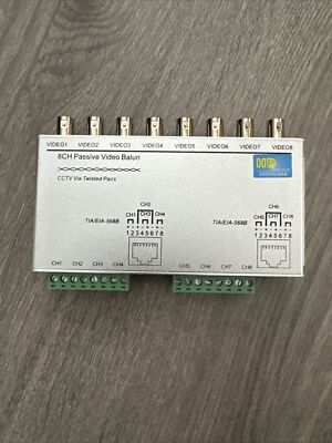8 KANAL PASSIV BNC VIDEO BALUN UTP RJ45 TRANSCEIVER FÜR ÜBERWACHUNGSKAMERA DVR