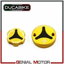 Ducabike Ducati Multistrada 1260 2018 > 2019 Gold Alloy Liquid Tank Caps