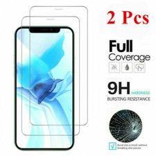 Pack 2 Tempered Glass Screen Protector Film For iPhone 11 12 13 14 15 XS 13 PRO