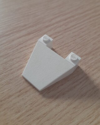 Lego 4858 White Wedge 4 x 4, Taper
