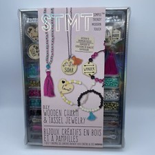 STMT DIY Wooden charm  Tassel Jewelry Art  Craft Kit by Horizon Group USA, ...