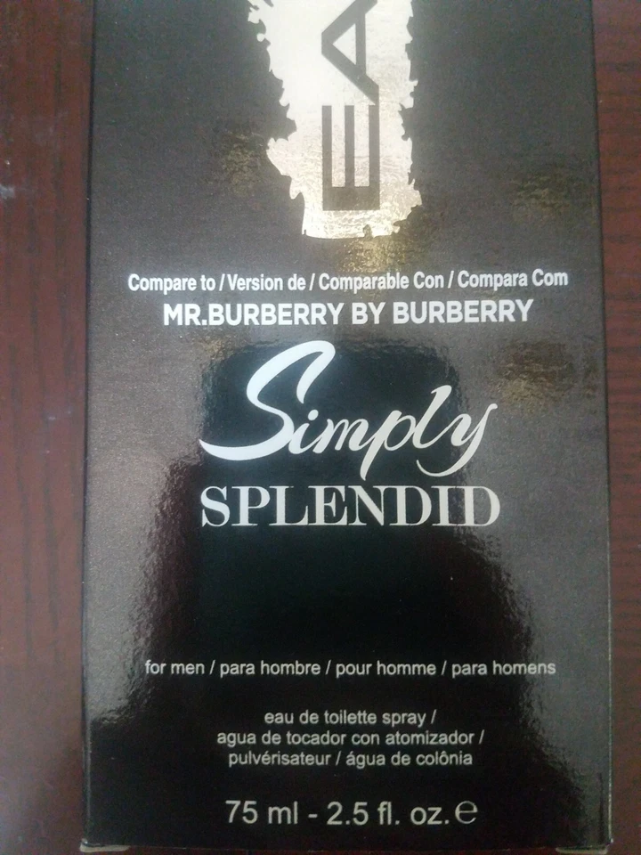 EAD Simply Splendid Colonia Spray para Hombres 2.5 OZ 75 ml Eau De Toilette Nuevo-ENVÍO24 Foto 2 de 4