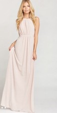 Show Me Your Mumu Amanda Crystal Shimmer Maxi Dress S