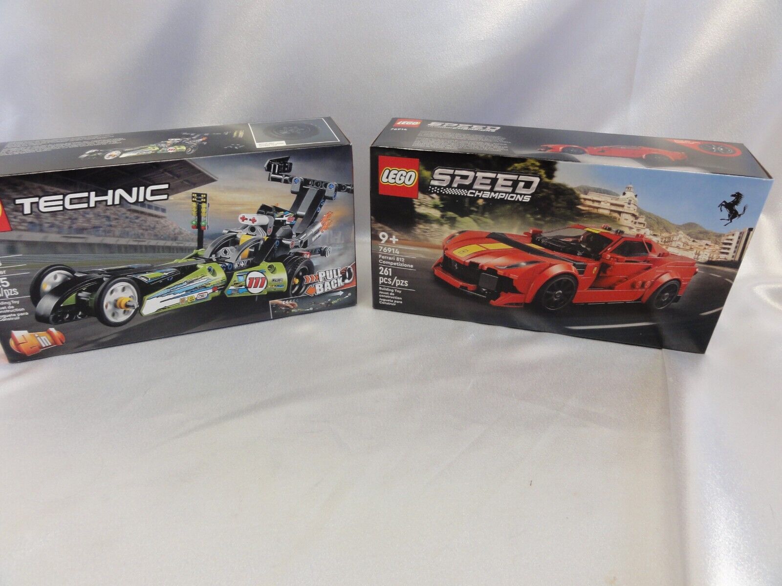 LEGO Technic Dragster 42103 & Ferrari 76914 New Sealed