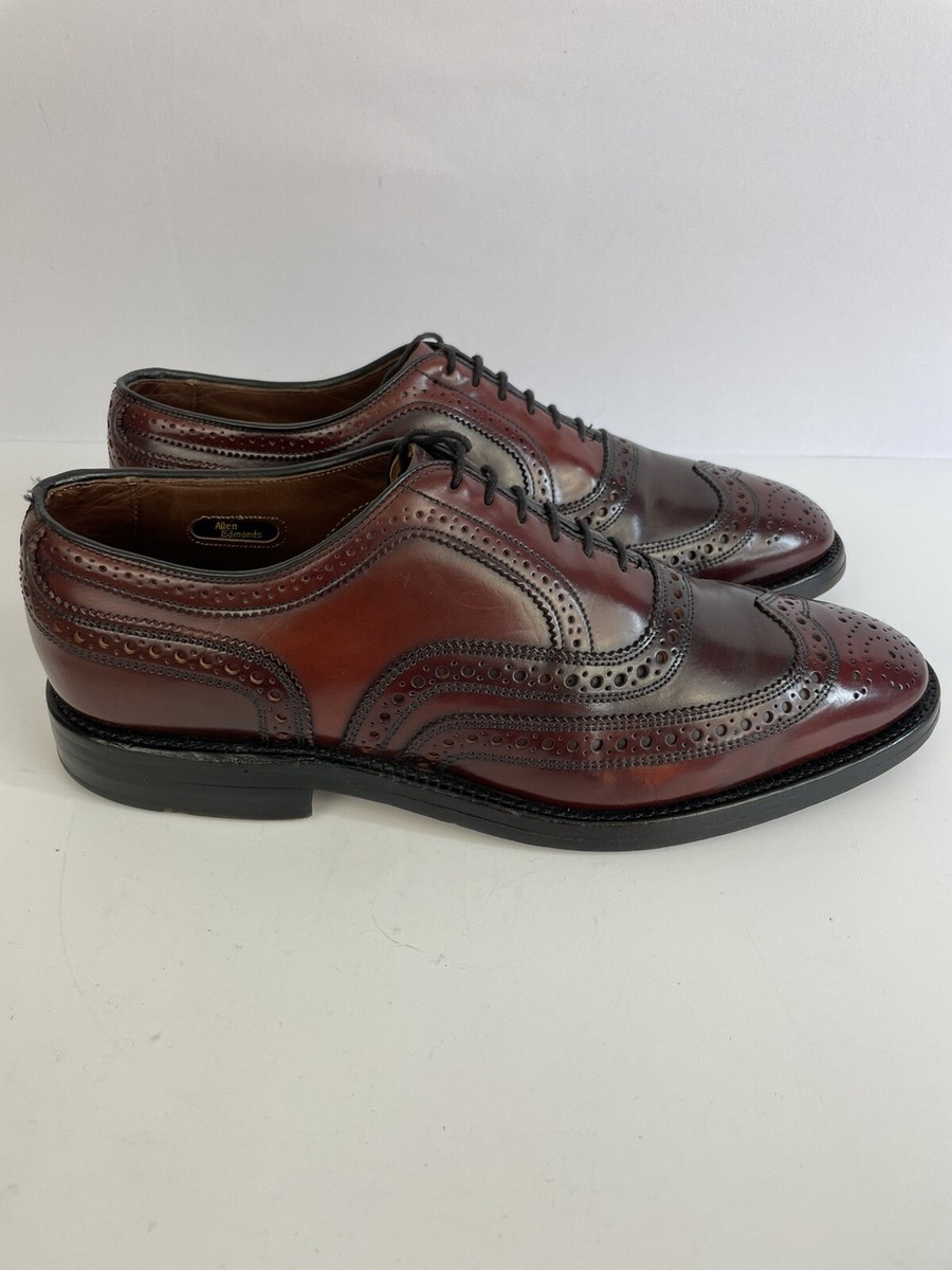 Allen Edmonds Mens Burgundy Shell Cordovan Cambridge 8 D | eBay